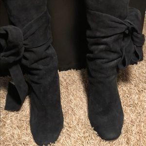 Chloe Suede Wedge Boots